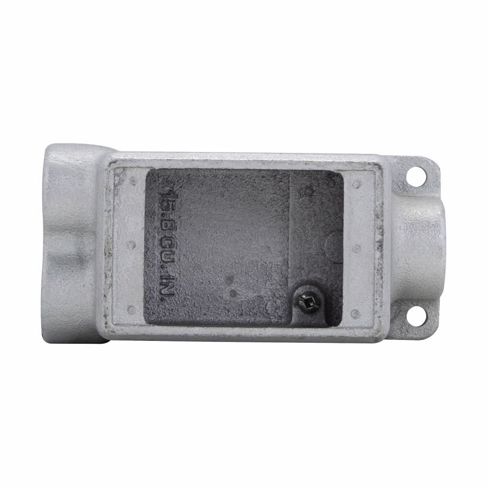 Eaton Crouse-Hinds series Condulet FDC device box, Deep, Feraloy iron alloy, Single-gang, C shape, 3/4"