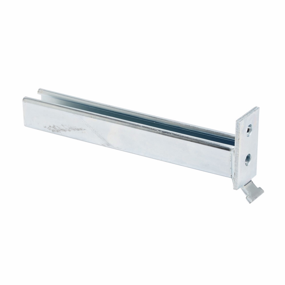 Eaton B-Line series bracket, 3.5" H x 12" L x 1.62" W, Steel, Electro-plated, Bracket, channel opening upward