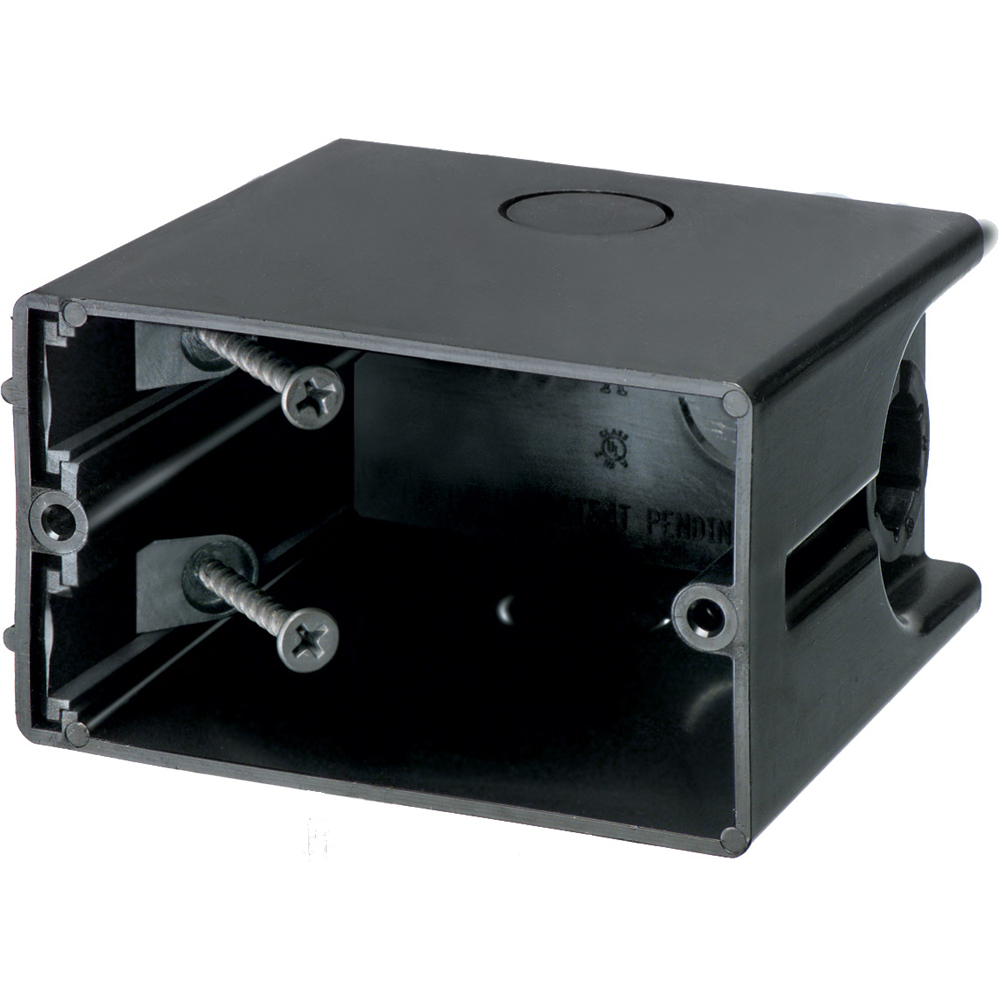 One Box Non-Metallic outlet boxes. Single Gang. Horizontal. 22.3 cu. in.