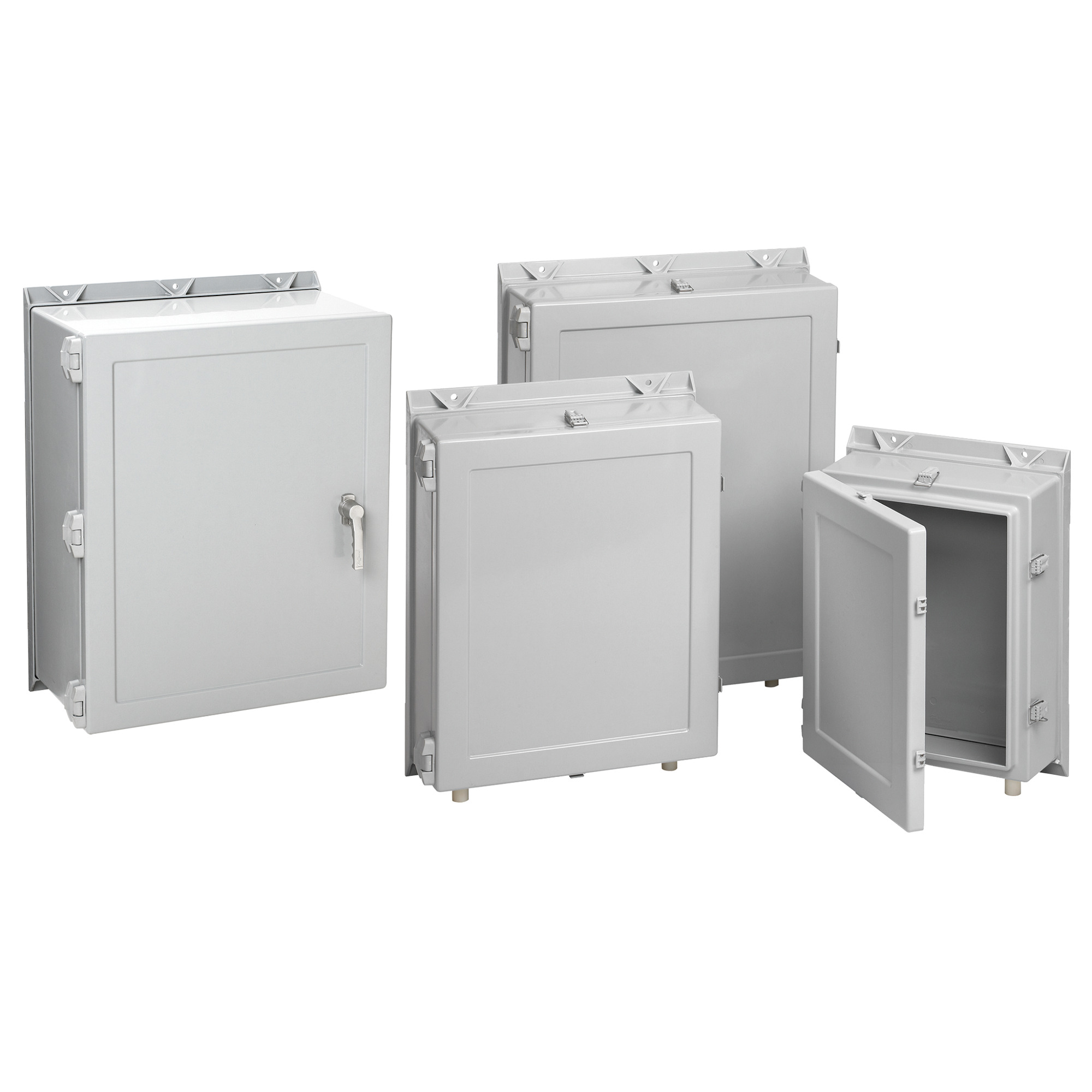 Hinge Cover Enclosure Quick-Release Type 4X, 48.25x36.25x12.00, Gray, Fiberglass