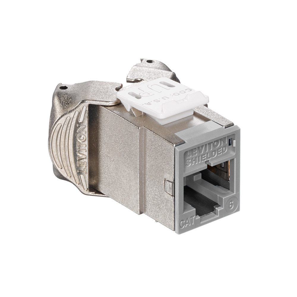 Atlas-X1 Cat 6 Shielded QuickPort Connector, Grey