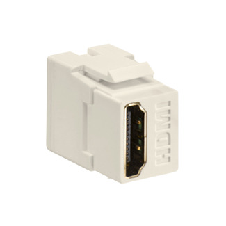 Feed Through, QuickPort HDMI Connector, Light Almond