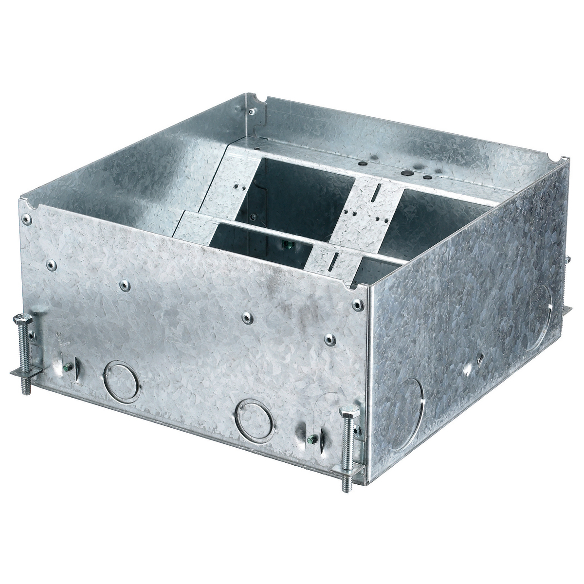 Hubbell Wiring Device Kellems, Floor Boxes, Concrete Floor Box Series,8-Gang, Deep