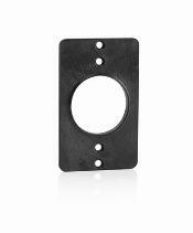 Coverplate, Standard, Single-Gang, Thermoplastic, 1.56-Inch Diameter, Black