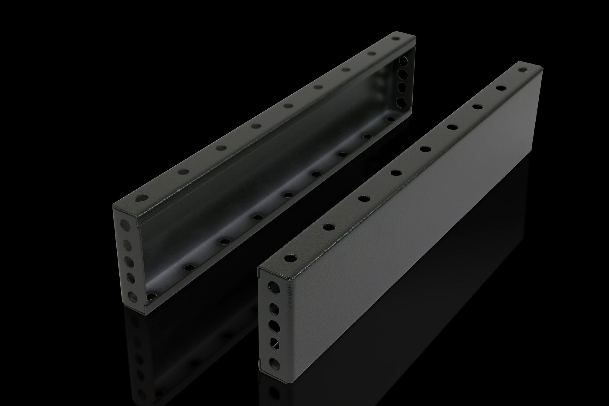 TS Trim panel, sides, H: 100 mm, for W: 600 mm, RAL 7022, carbon steel
