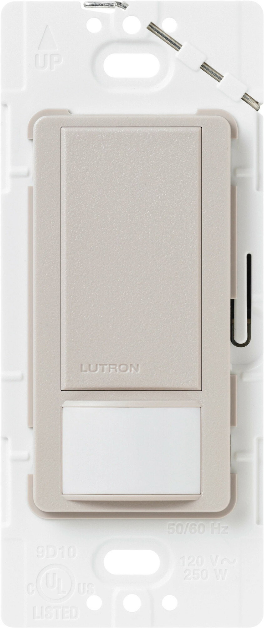 Lutron Maestro Motion Sensor Switch, No Neutral Required, 150W LED, Single Pole, Taupe