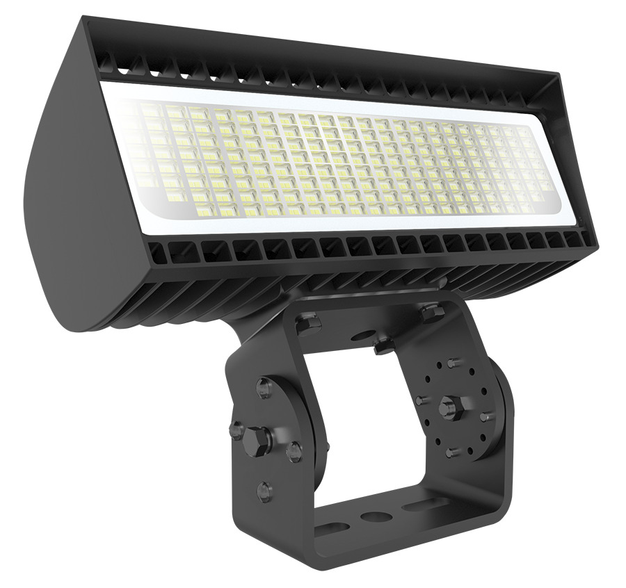 Floodlights 10206-22010 Lumens Flexflood- Small Field Adjustable Power/Cct 69-97-132-168W Trunnion Mount 5000K/4000K 120V-277V Bronze