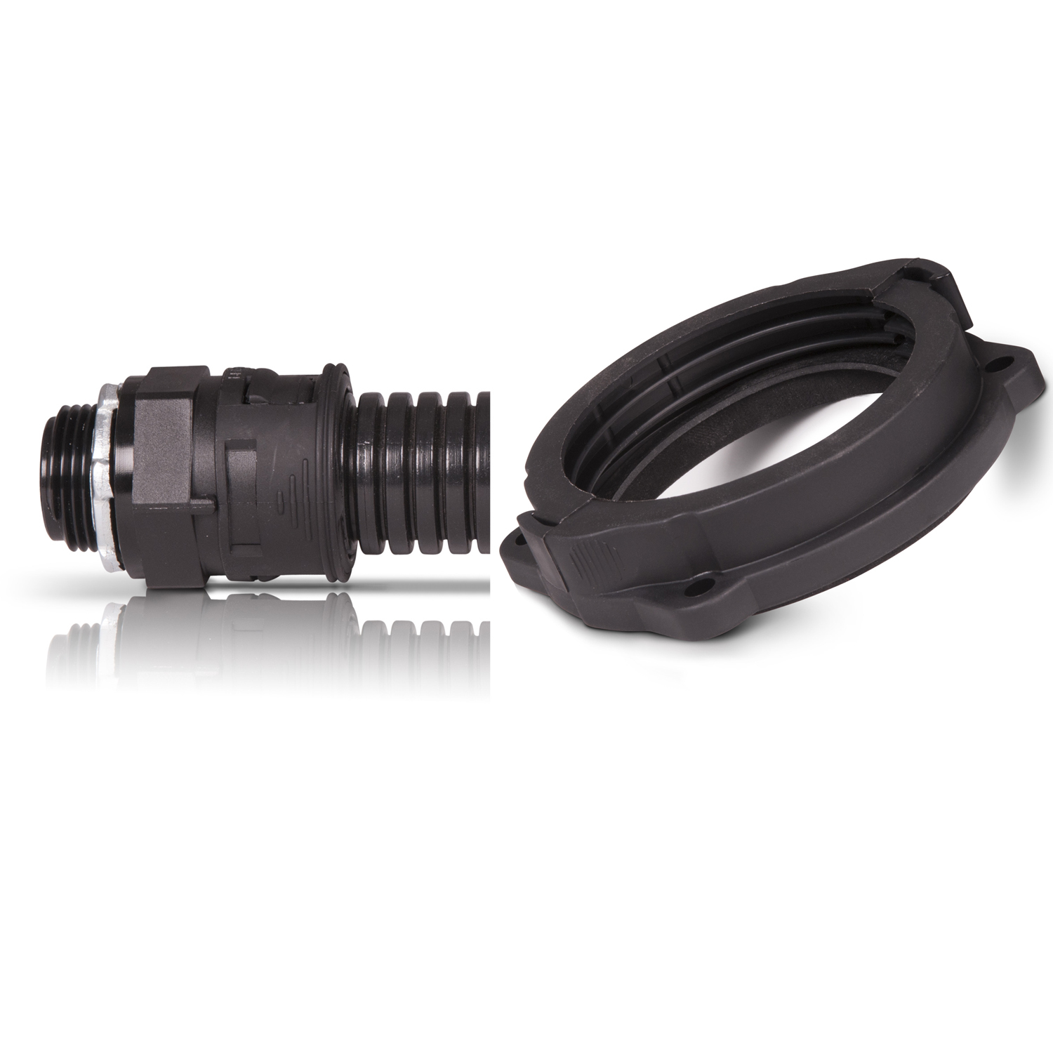 CF 10 3/8IN.STR.25PC.UNIT PKG Type CF and CFF nonmetallic straight connectors are UL Recognized andintended to be used with Corrlok corrugated nylon Mechanical Protection Tubing (MPT) Types CL, CLR and CLFR. They are used as a UL / CSA component within OEM equipment