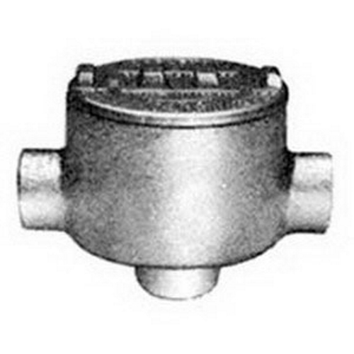 Type TB Conduit Body, 1/2 inch, Malleable Iron, Triple-Coat (Zinc Electroplate/Chromate/Epoxy Powder Coat)