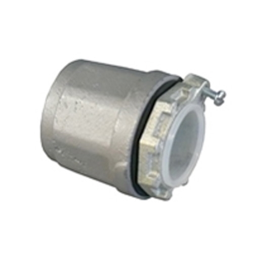 Conduit Hub With Bonding Screw; 2 Inch, Malleable Iron, Triple-Coat
