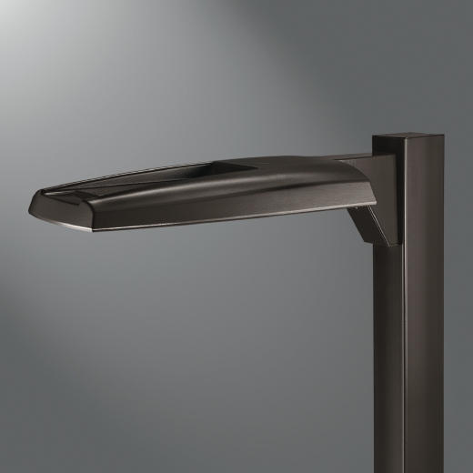 Prevail LED Area/Site Pole and Fixture Combo, 143W, 15,100 lumens, T3, 4000K, 120-277V, Standard Mounting Arm, Bronze, Single fixture, 80mph, 20ft