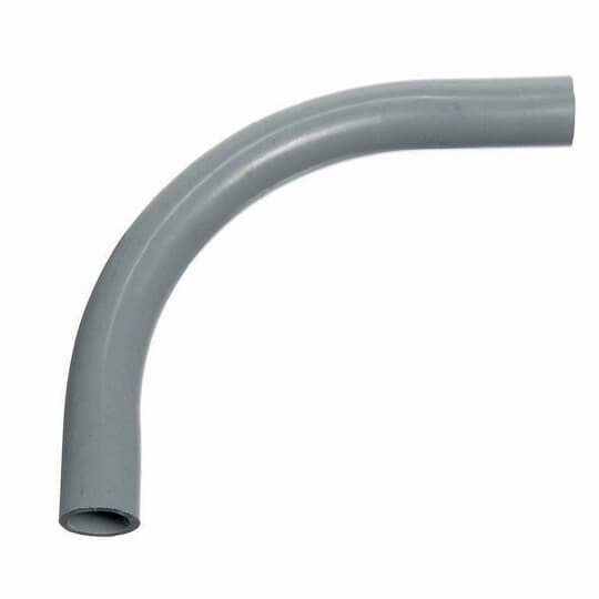 Schedule 80 Elbow, Size 2-1/2 Inches, Bend Radius Standard, Bend Angle 90 Degrees, Material PVC