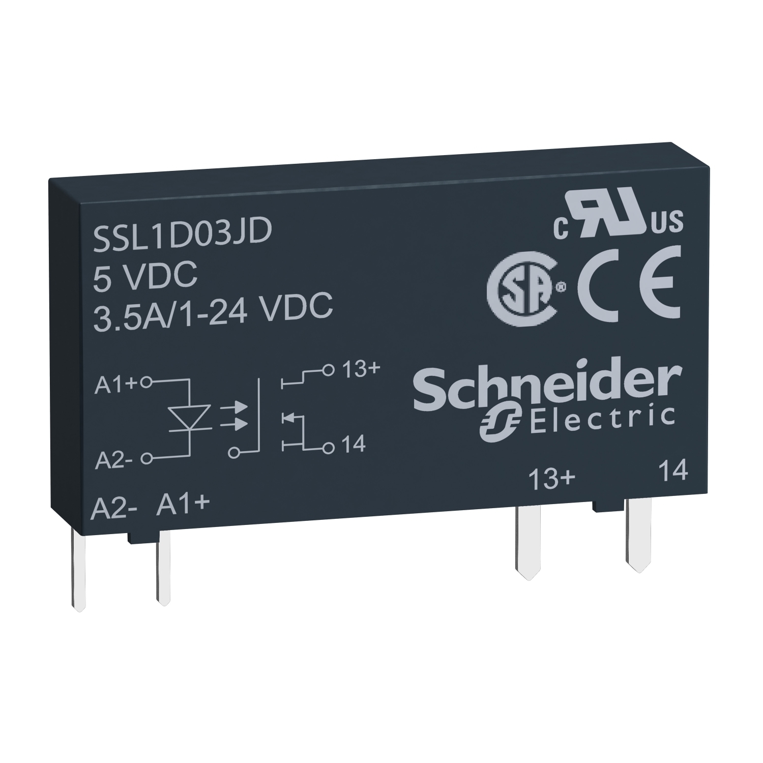 plug in relay, Harmony Solid State Slim Relays, 3.5A, DC switching, input 3 to 12V DC, output 1 to 24V DC