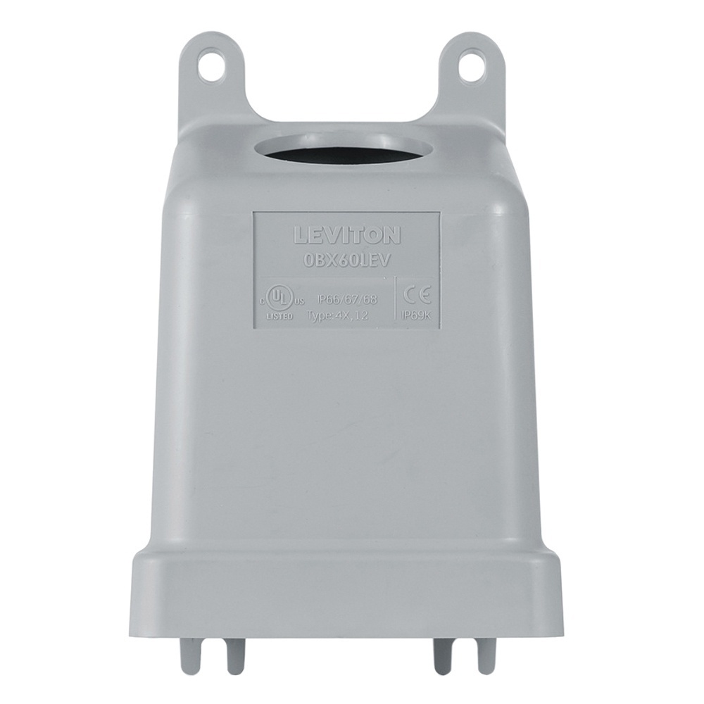 BX60LEV LEV Series Non-Metallic IEC Pin & Sleeve Backbox , PBT