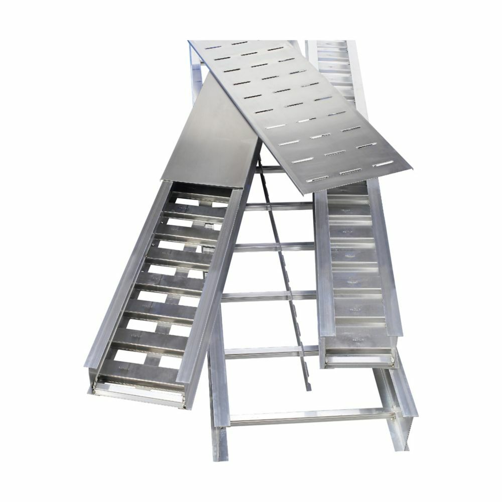 Eaton B-Line series straight section, 4.12" H x 144" W x 18" L, 12" Rung spacing, Aluminum
