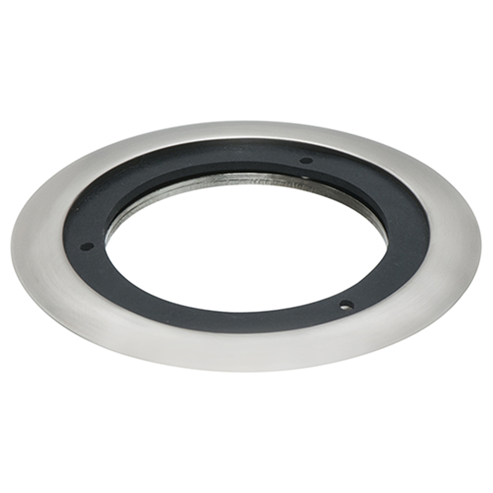 Carpet Ring for Arlington's Flush to floor round cut in floor box kits. Nickel.
