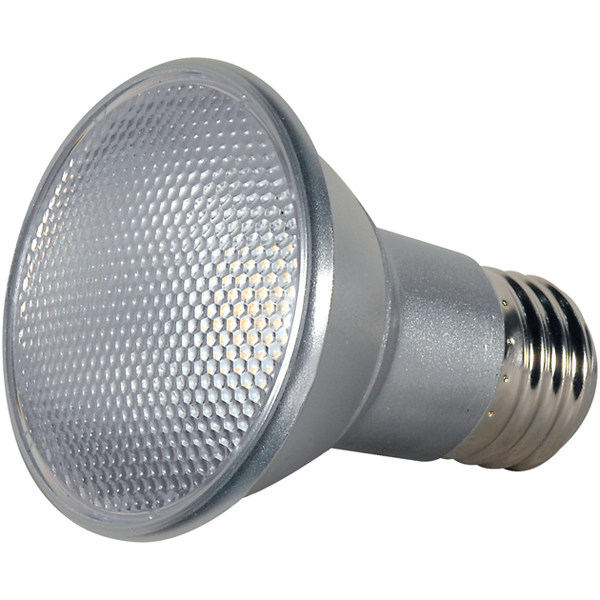 PAR LED, Designation: 7W PAR20 LED - 40' Beam Spread - Medium Base - 2700K - 120V