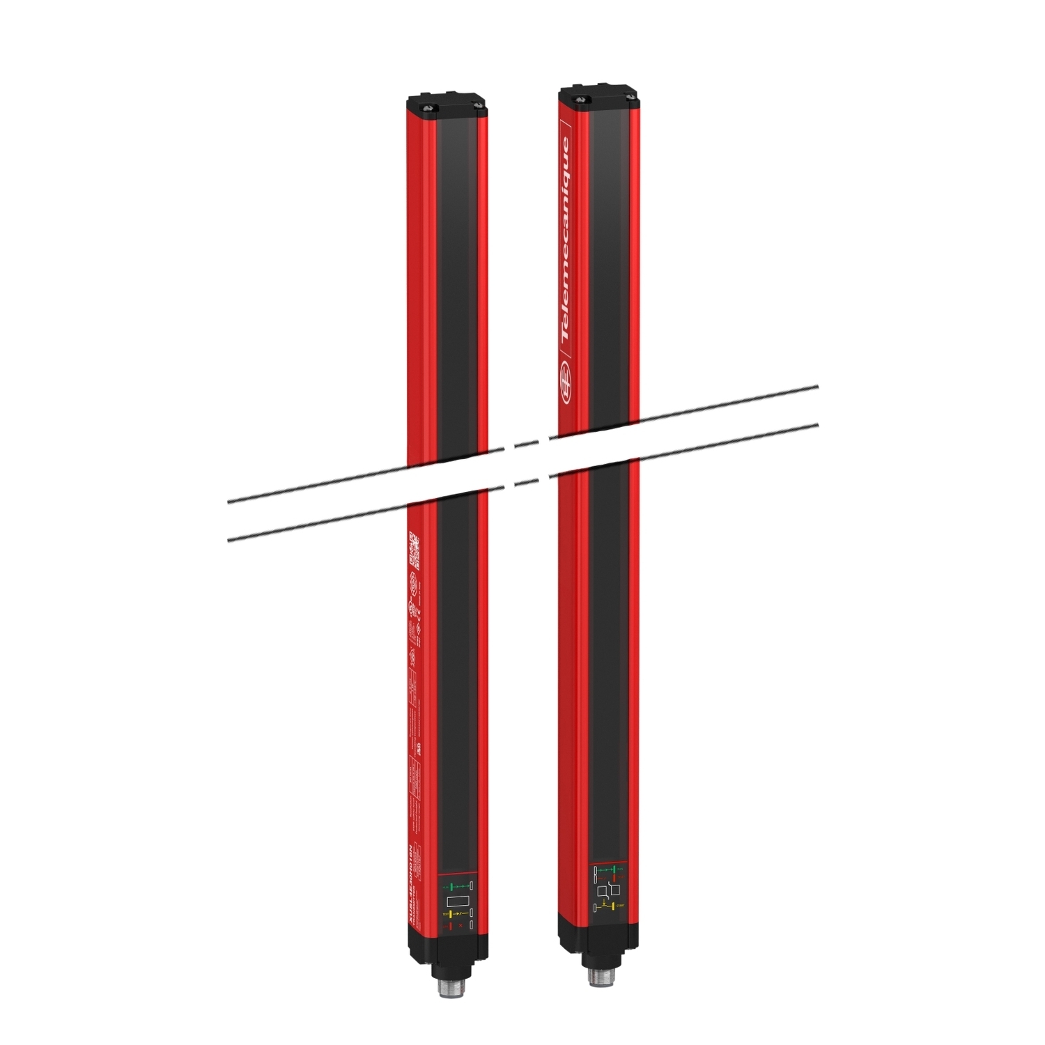 Safety light curtain type 2, Telemecanique Safety light curtains XUSL, XUSL For body protection, 4 Beams, Hp = 910 mm