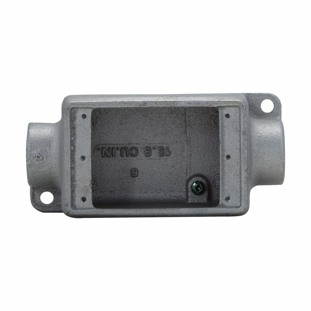 Eaton Crouse-Hinds series Condulet FS device box, Shallow, Feraloy iron alloy, Single-gang, C shape, 1/2"
