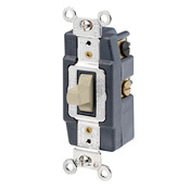15-Amp, 120/277-Volt, Toggle Double Throw, Center Off, Maintained Contact, Double-Pole AC Quiet Switch, Ivory