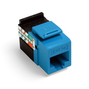 GigaMax 5E QuickPort Connector, Cat 5E, Blue