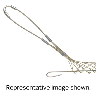 Single U Eye, Split Rod Mesh, Single Weave, Standard Duty, Support Wire Mesh Grip with 1.25 to 1.49 Cable Diameter