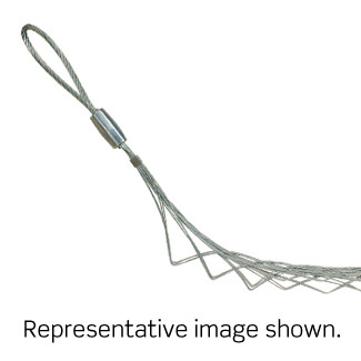 Offset Eye, Split Lace Mesh, Double Weave, Heavy Duty, Pulling Wire Mesh Grip, 0.750 to 0.990 Cable Diameter, Medium Length