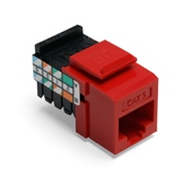 Category 5 QuickPort Connector, CAT 5, Crimson