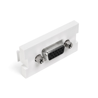 MOS Insert, HD 15 Video Connector, Femail-to-Female, Color White