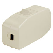 Appliance Switch, Feed-Through Switch Rocker, Single Pole, Single Throw, 3A-125V AC, Brown