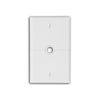 1-Gang .625-Inch, Hole Device Telephone/Cable Wallplate, Box Mount, Horizontal Split Plate, Ivory