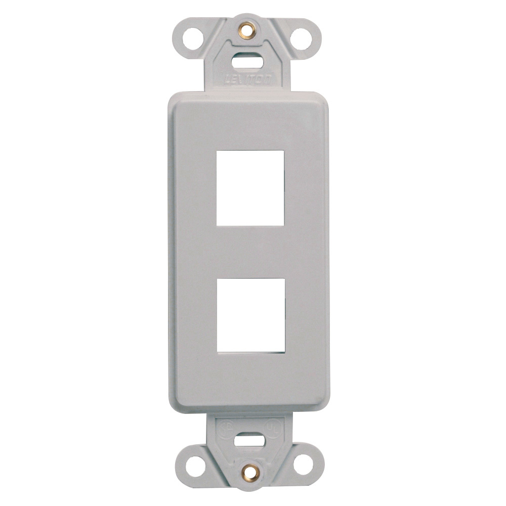 QuickPort Decora Insert, 2-Port, Grey