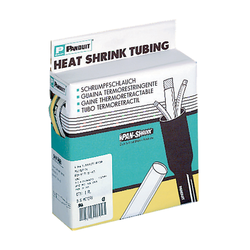 Heat Shrink Thin, .25IN(6.4mm) Dia, Black