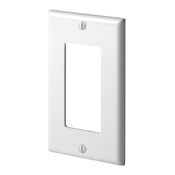 1-Gang Decora/GFCI Device Decora Wallplate, Standard Size, Thermoplastic Nylon, Device Mount, Ivory