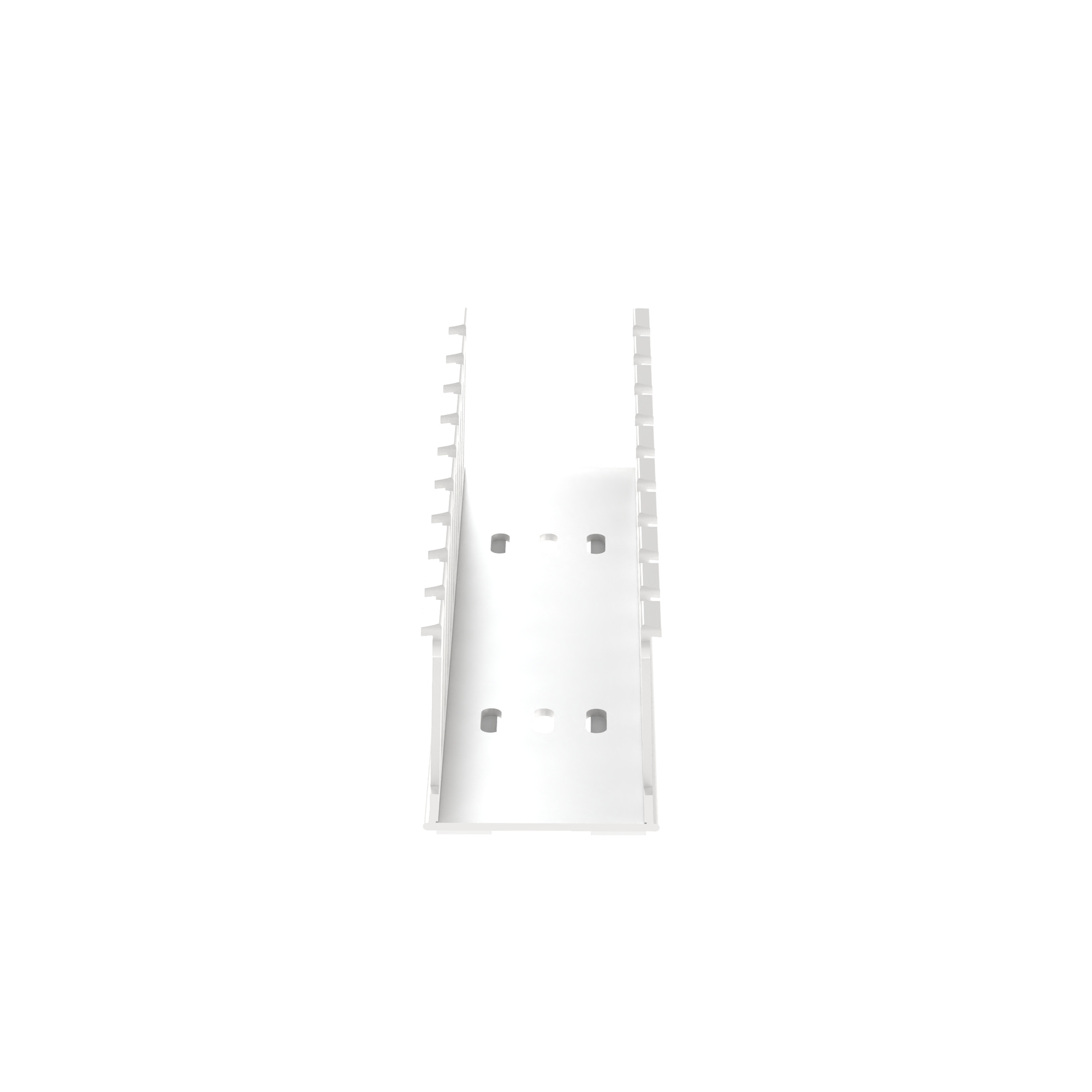 Slotted Duct, Halogen Free,2X2X6FT,White 