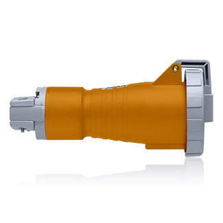 20 Amp, 125/250 Volt, IEC 309-1 & 309-2, 3P, 4W, North American Pin & Sleeve Connector, Industrial Grade, IP67, Watertight, - Orange