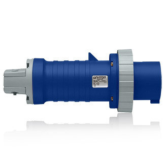 100 Amp, 120/208 Volt 3PY, IEC 309-1 & 309-2, 4P, 5W, North American-Rated Pin & Sleeve Plug, Industrial Grade, IP67, Watertight, - Blue