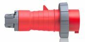 20 Amp, 480 Volt, IEC 309-1 & 309-2, 2P, 3W, North American-Rated Pin & Sleeve Plug, Industrial Grade, IP67, Watertight - Red