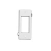 1-Gang Decora/GFCI Device Decora Wallplate, Sectional, Thermoplastic Nylon, Device Mount, Center Panel, Ivory