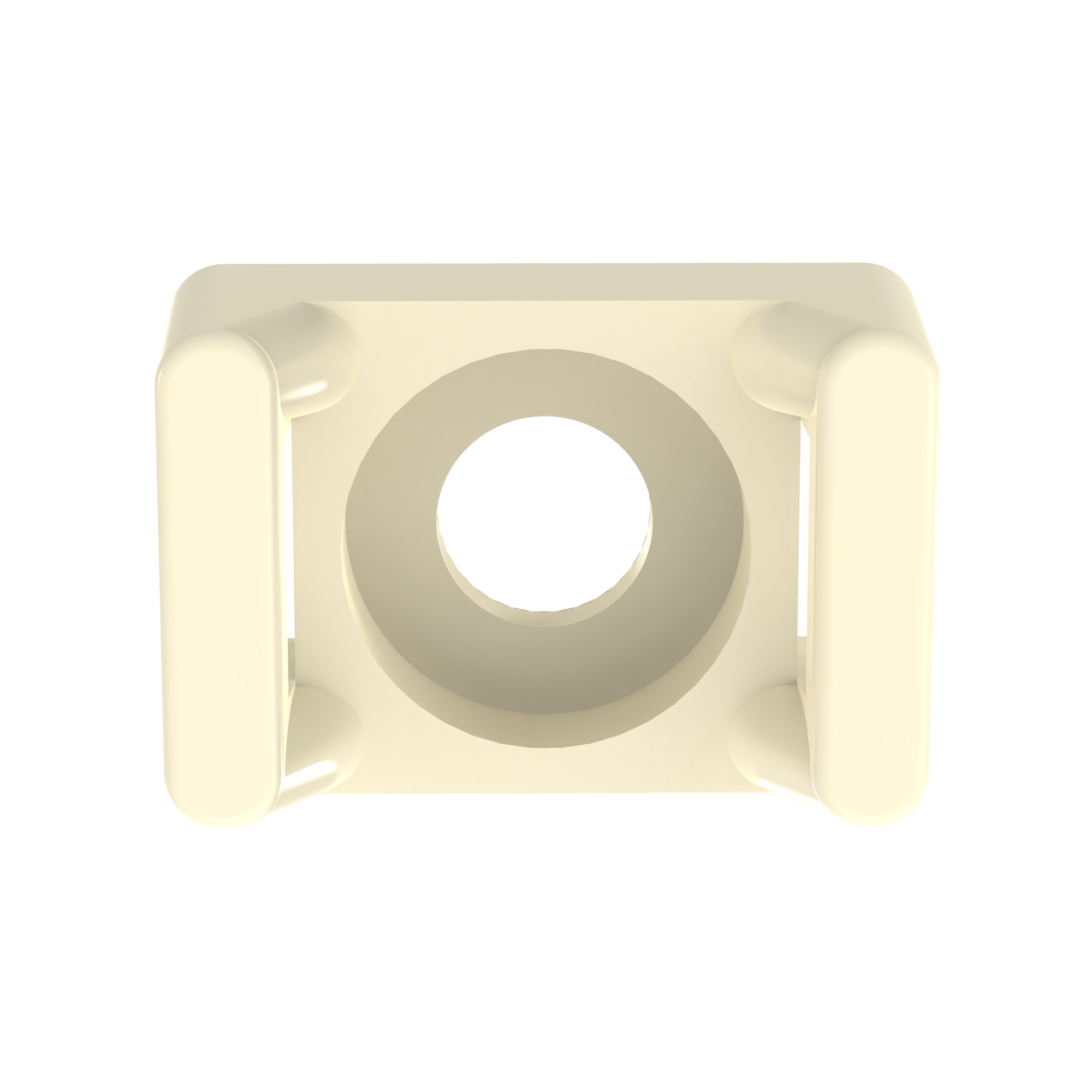 Cable Tie Mount, .43IN (10.9mm)W, #8 Scre