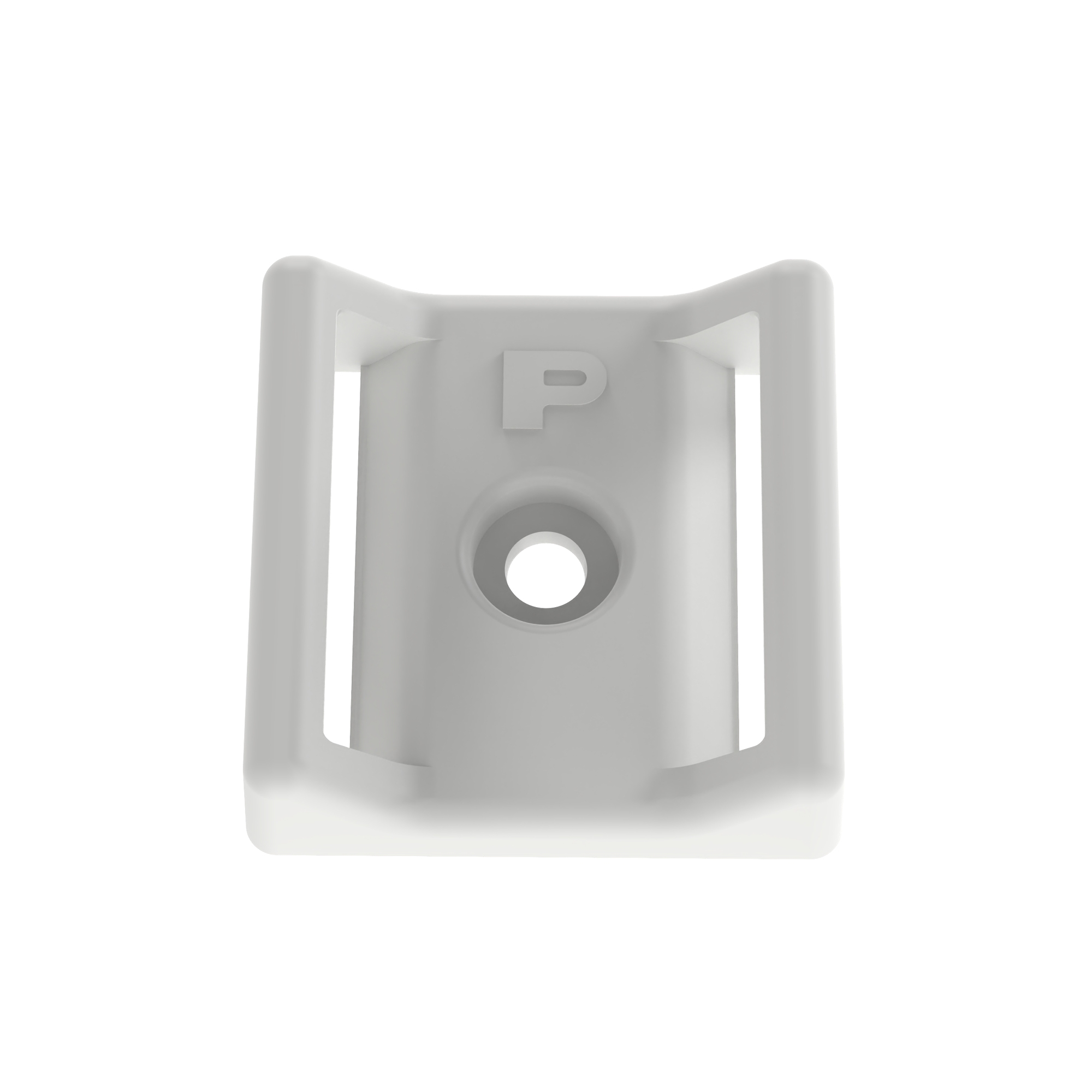 Cable Tie Mount, #6 Screw (M3), 1.12INx1.