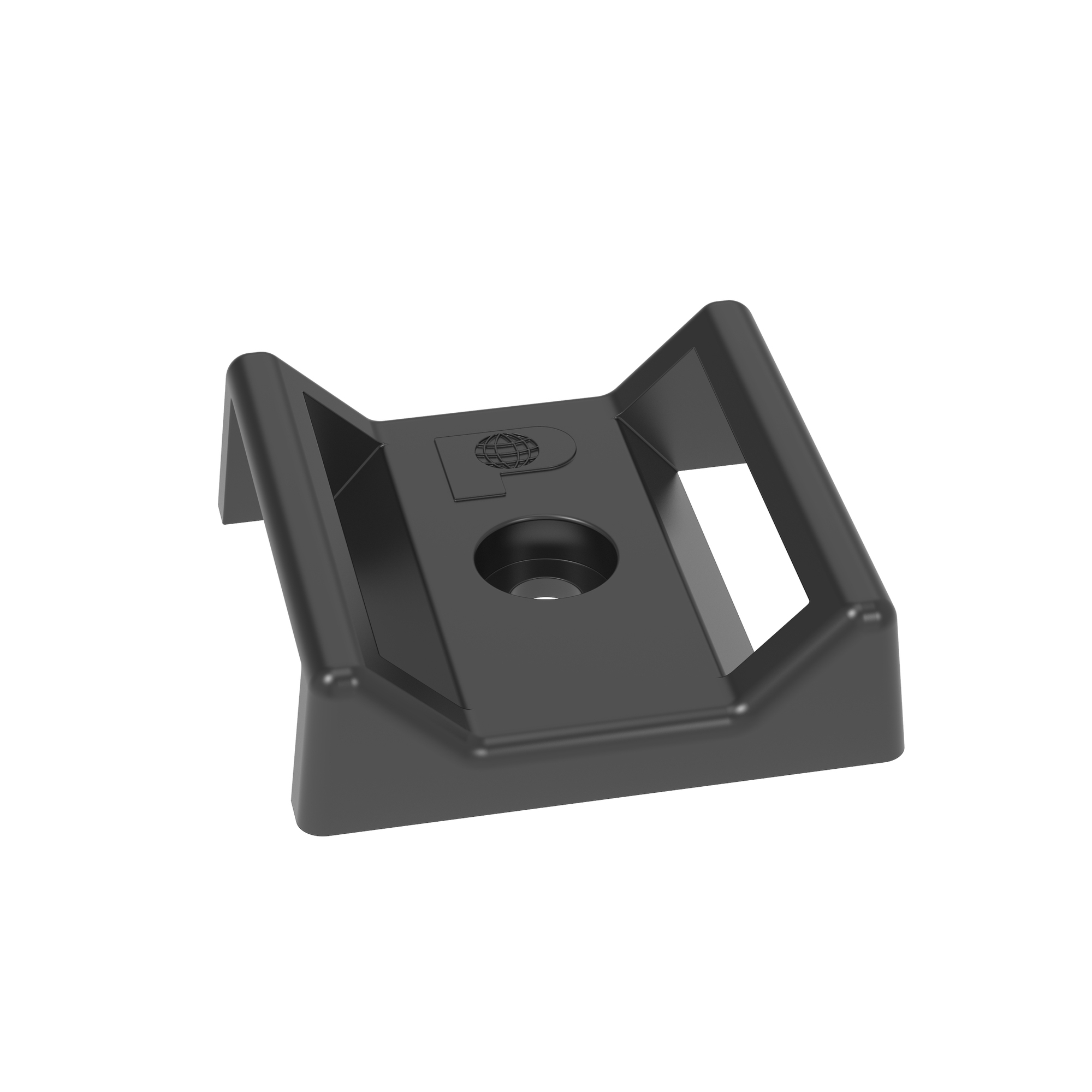 Cable Tie Mount, #6 Screw (M3), 1.12INx1.