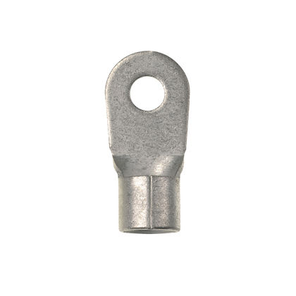 Pan-Term P2-14R-T Ring Terminal, Bare, 2 AWG, 1/4" Stud, PK200