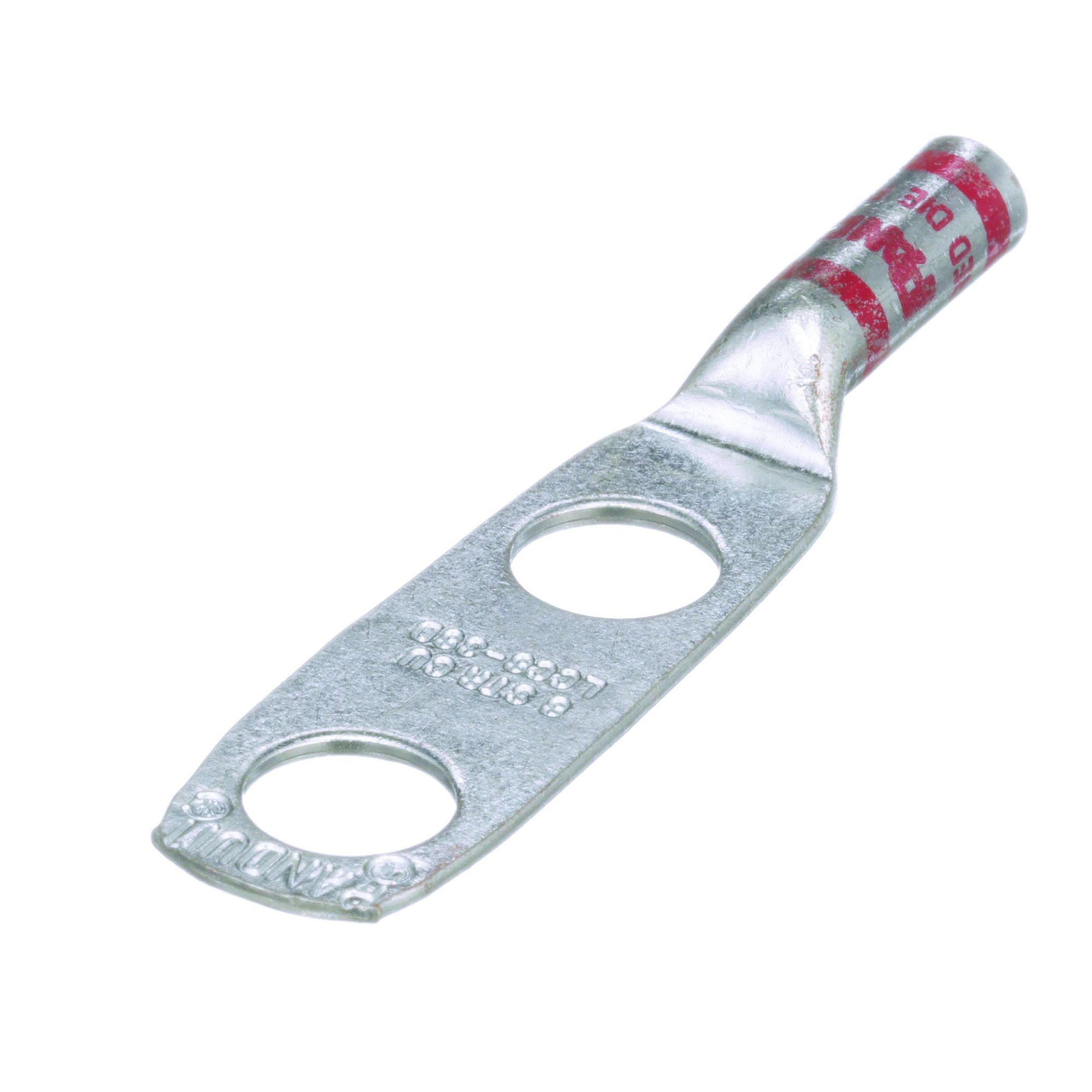 Copper Compression Lug, 2 Hole, #8 AWG, 