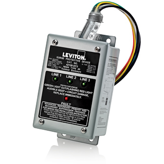 120/208 Volt 3-Phase WYE, 220V 3-Phase Delta Panel Protector, 4-Mode Protection, Compatible with Decora Home Controls