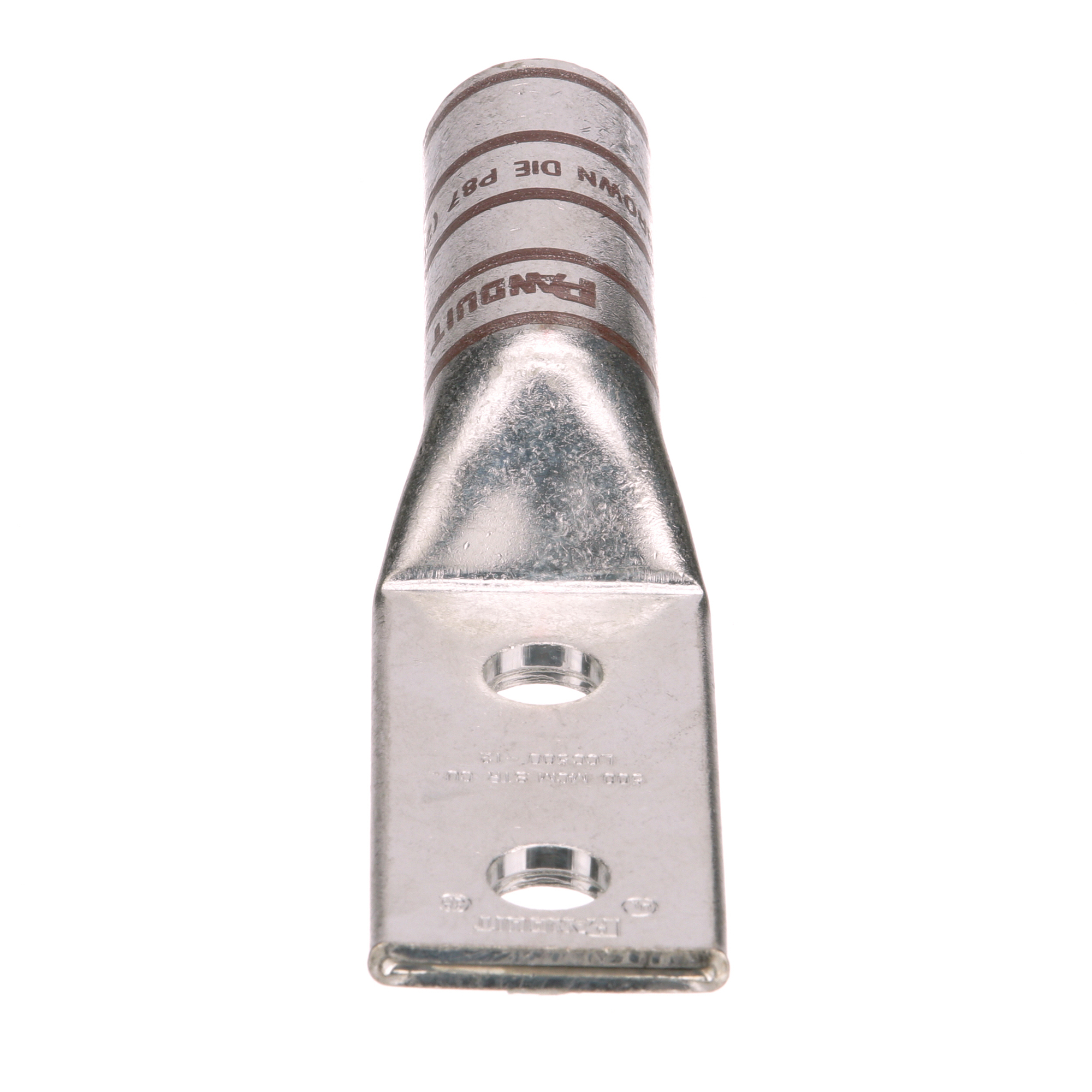 Copper Compression Lug, 2 Hole, 500 kcmi