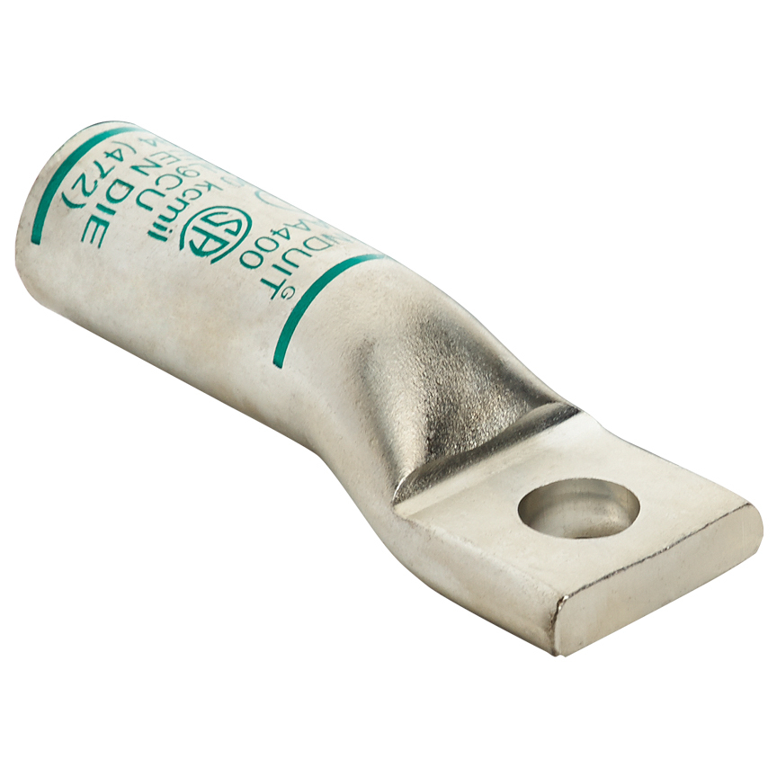 Aluminum Compression Lug, 1 Hole, #2 AWG