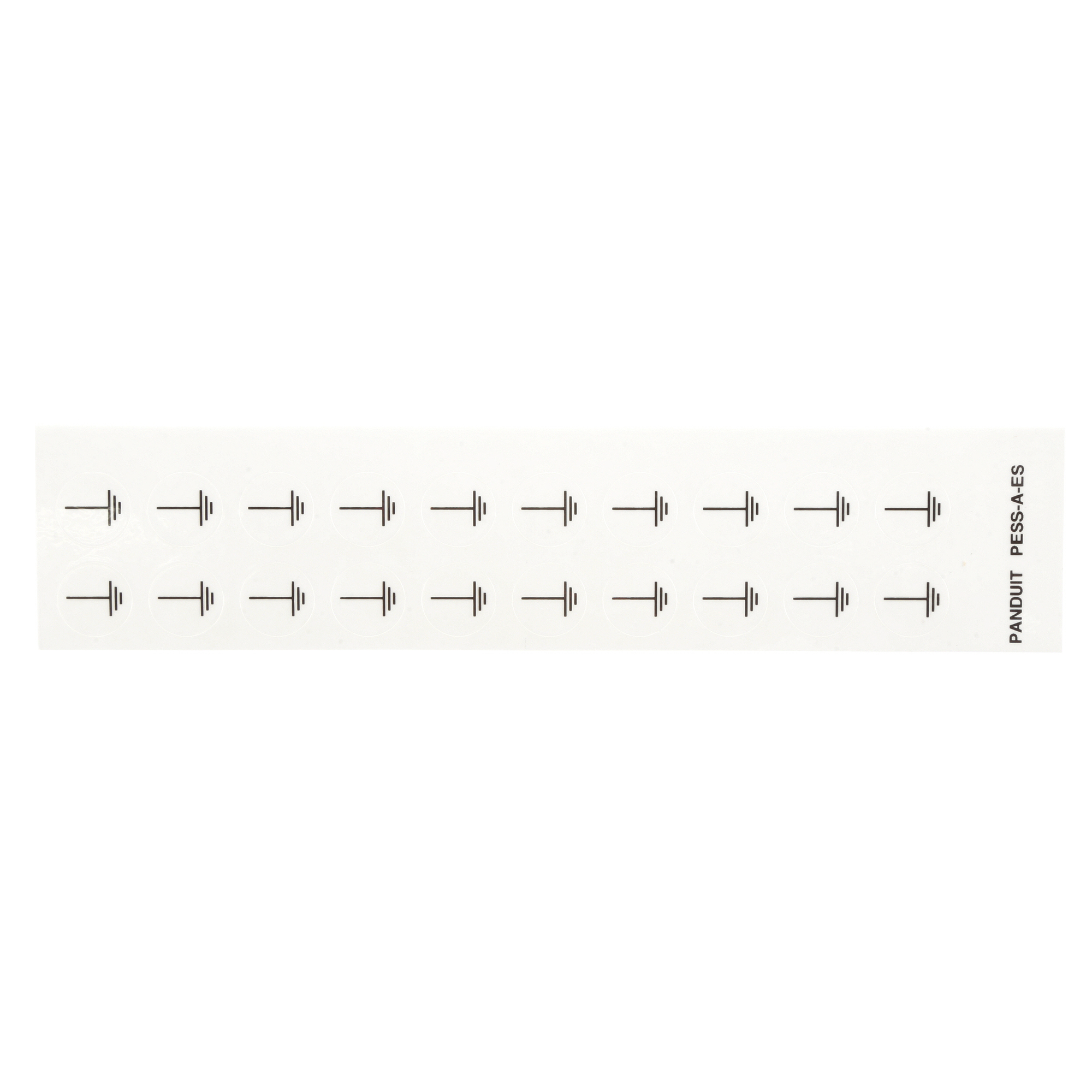 Card Label, Polyester,Earth (Ground) sym