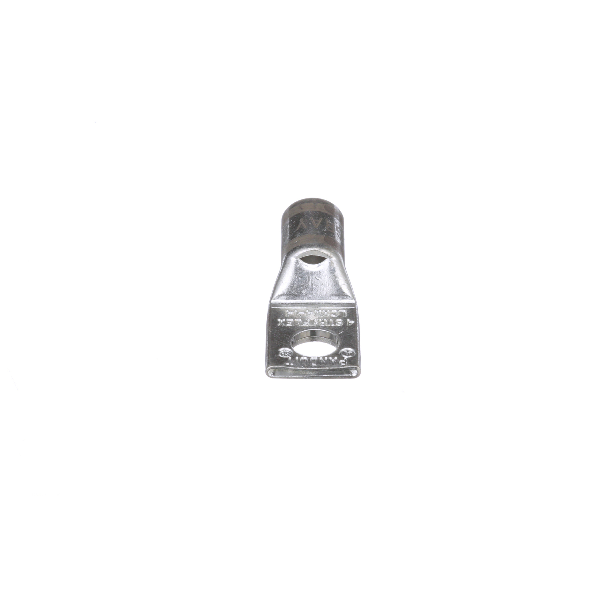 Copper Compression Lug, 1 Hole, #4 AWG F