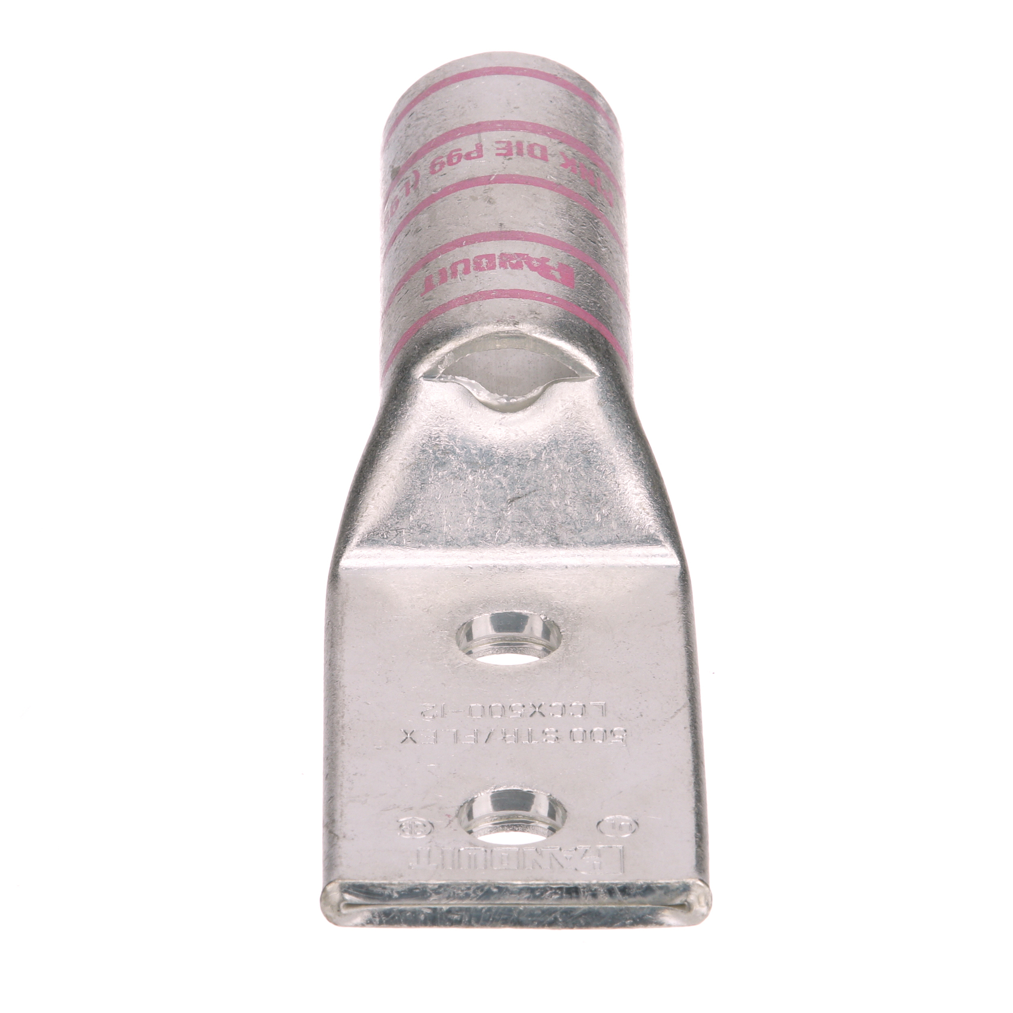 Copper Compression Lug, 2 Hole, 500 kcmi